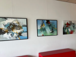 Sylvia Kneidinger Ausstellung Acrylbilder Stadtamt Traun 2025